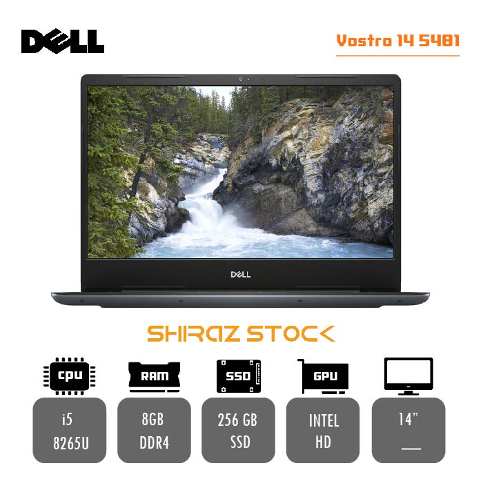 لپ‌تاپ استوک Dell Vostro 14 5481: پردازنده Intel Core i5-8265U، رم 8GB DDR4، حافظه 256GB SSD، صفحه 14 اینچ FHD IPS، گرافیک UHD 620، وزن 1.55 کیلو، مناسب کارهای اداری، دانشجویی و روزمره. خرید لپ‌تاپ دست دوم Dell با گارانتی و قیمت مناسب.