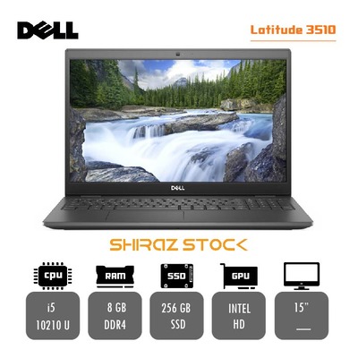 لپ تاپ استوک DELL Latitude 3510 | i5-10210U | 8GB-DDR4 | 256GB-SSDm.2 | 15" FHD