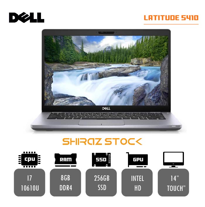 لپ تاپ استوک DELL Latitude 5410 | i7-10610U | 8GB-DDR4 | 256GB-SSD | 14-TOUCH