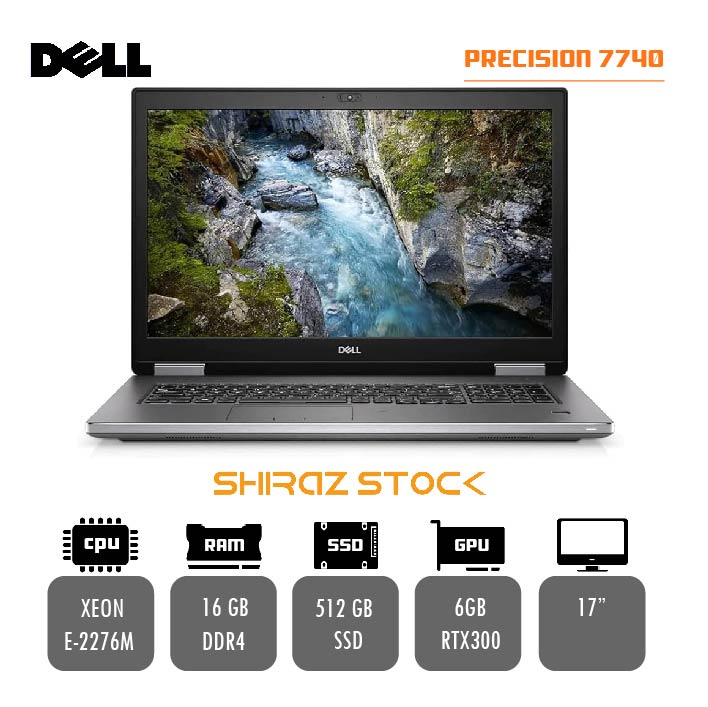 لپ تاپ استوک Dell PRECISION 7740| XEON E-2276M | 16GB-DDR4 | 512GB-SSD | RTX3000-6GB| 17