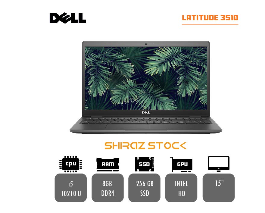 لپ تاپ استوک DELL Latitude 3510 | i5-10210U | 8GB-DDR4 | 256GB-SSDm.2 | 15" FHD