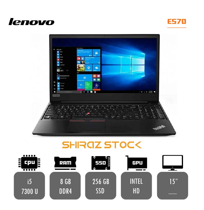 لپ تاپ استوک "LENOVO ThinkPad E570 | i5-7300U |8GB-DDR4 | 256GB-SSD-M2 | 15