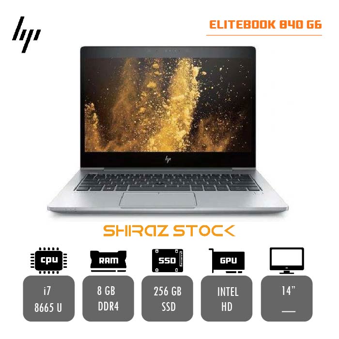 لپ تاپ استوک HP EliteBook 840 G6 | i7-8665U | 8GB-DDR4 | 256GB-SSD| 14"