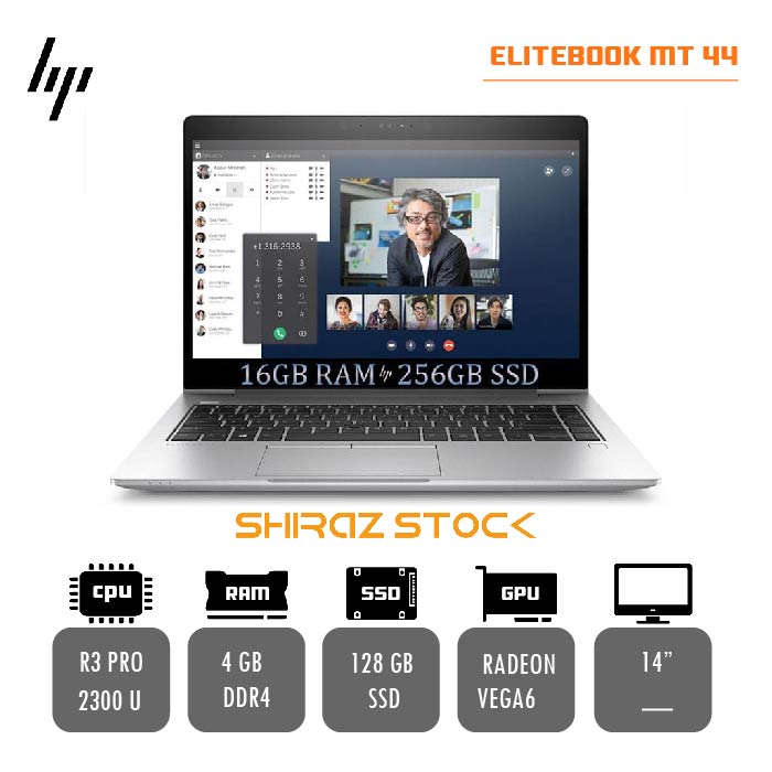 لپ تاپ استوک HP EliteBook MT44 | R3 PRO-2300U | 4GB-DDR4 | 128GB-SSD| 14"