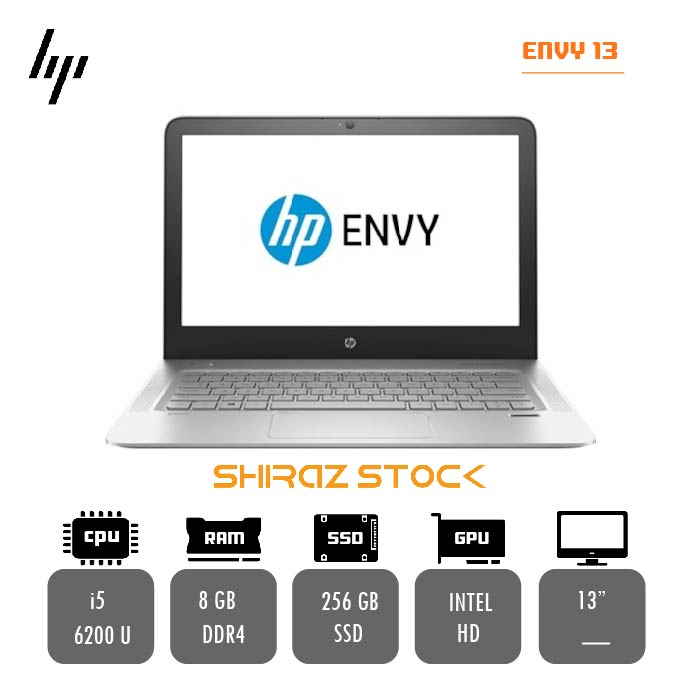لپ تاپ استوک "HP  ENVY 13 |i5-6200U| 8GB-DDR4 | 256GB-SSD | 13 