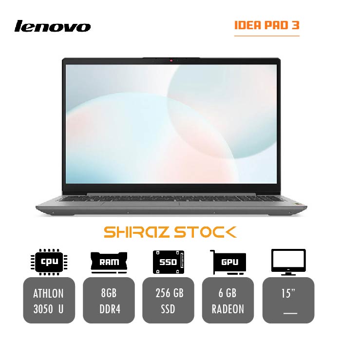 لپ تاپ استوک "LENOVO IDEAPAD 3 |ATHLON-3050U|8GB-DDR4|256GB-SSD-M2|2GB-AMD RADEON|15 لپ تاپ استوک "LENOVO IDEAPAD 3 |ATHLON-3050U|8GB-DDR4|256GB-SSD-M2|2GB-AMD RADEON|15
