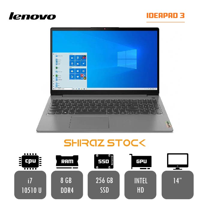 لپ تاپ استوک "LENOVO ID PAD 3 | i7-10510U |8GB-DDR4 | 256GB-SSD-M2 | 15