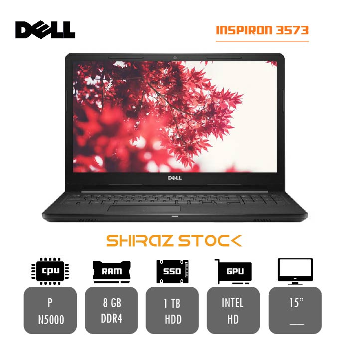 لپ تاپ استوک "DELL INSPIRON 3573  | PANTUM-N5000 | 8GB-DDR4 | 1TB-HDD| 13