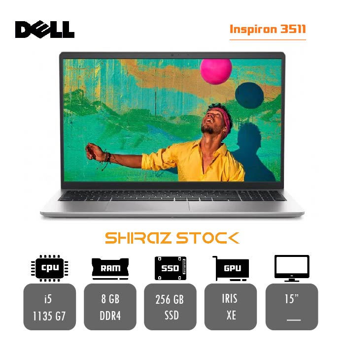 لپ تاپ استوک "DELL INSPIRON 3511 |i5-1135G7|8GB-DDR4|256-SSD|15 
