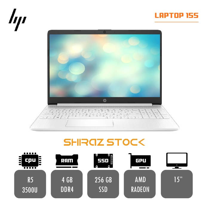 لپ تاپ استوک "HP LAPTOP 15 S  | R5-3500U | 4GB-DDR4 | 256GB-SSD  | 15