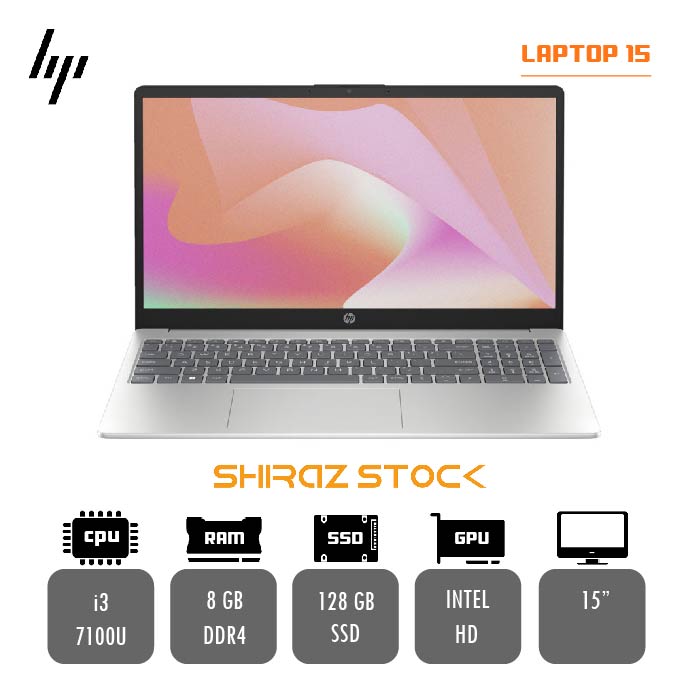 لپ تاپ استوک "HP PAVILION LAPTOP 15 | i3-7100U | 8GB-DDR4 | 128GB-SSD | 15