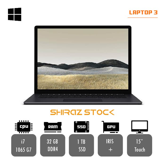 لپ تاپ استوک Microsoft Surface laptop 3 | i7-1065 G7 | 32GB-DDR4 | 1TB-SSD | 15-2K-Touch