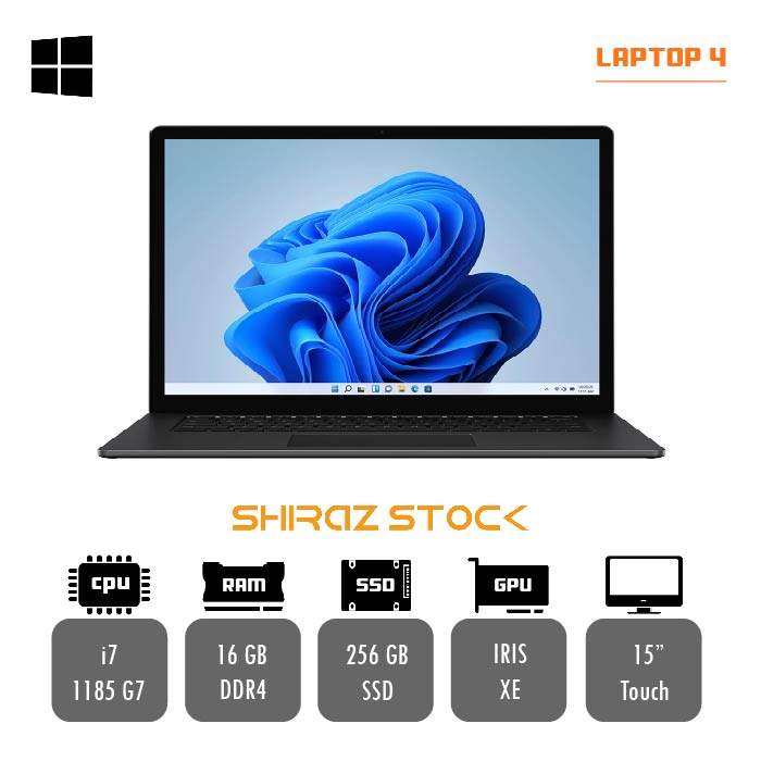 لپ تاپ استوک Microsoft Surface laptop 4 |i7-1185G7|16GB-DDR4|256GB-SSD|15"Touch