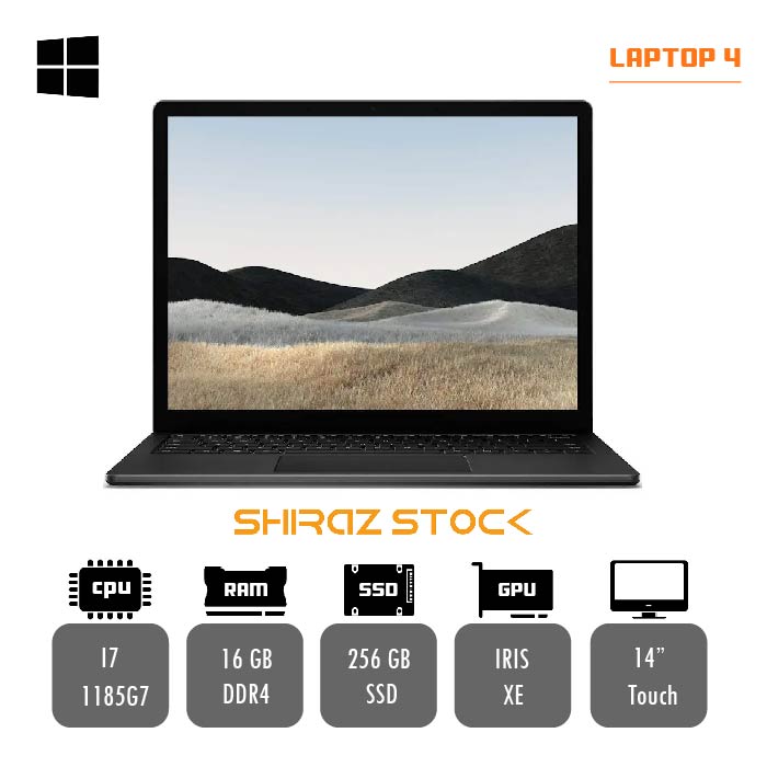 لپ تاپ استوک Microsoft Surface laptop 4 | i7-1185G7 | 16GB-DDR4 | 256GB-SSD | 14-Touch