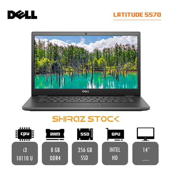 لپ تاپ استوک "DELL Latitude 3410 | i3-10110U | 8GB-DDR4 | 256GB-SSDm.2 | 14
