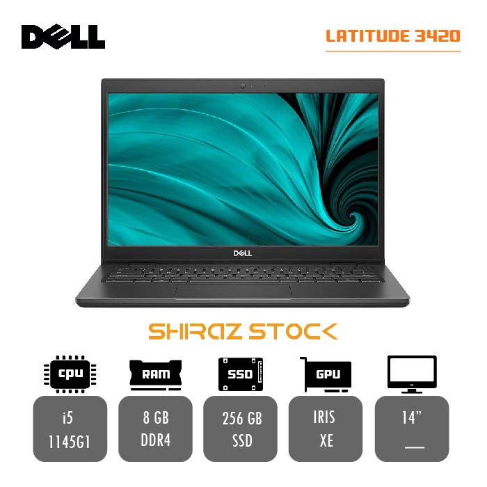 لپ تاپ استوک "DELL Latitude 3420|i5-1145G1|8GB-DDR4|256GB-SSD|14