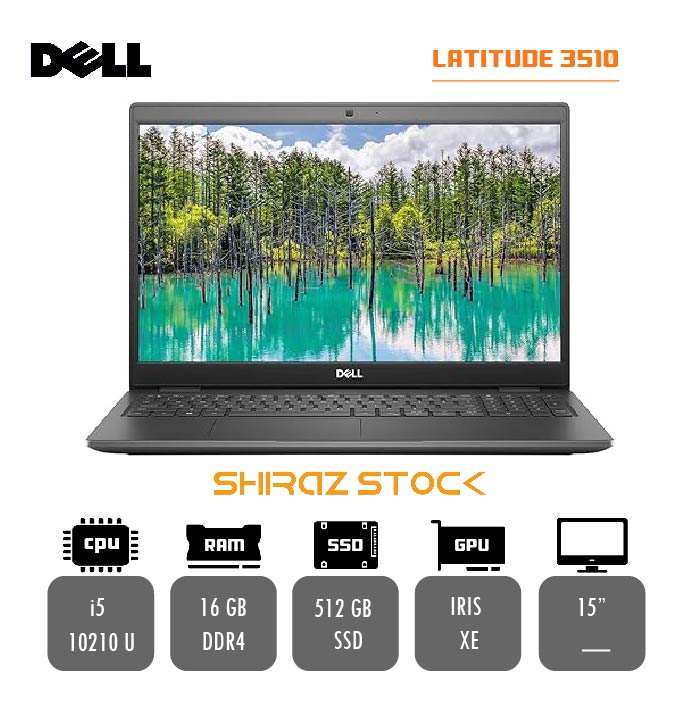لپ تاپ استوک DELL Latitude 3510 | i5-10210U | 16GB-DDR4 | 512GB-SSDm.2 | 15" FHD