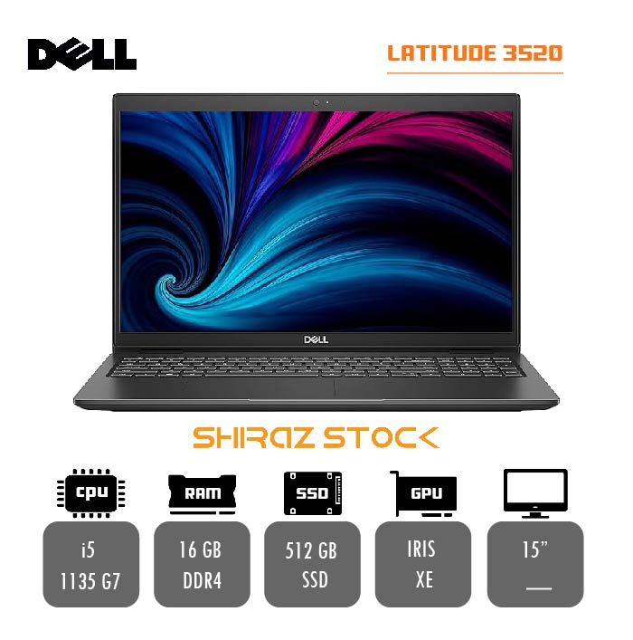 لپ تاپ استوک "DELL LATITUDE 3520 | i5-1135G7 | 16GB-DDR4 | 512GB-SSDm.2  | 15