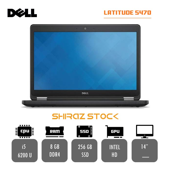 لپ تاپ استوک DELL Latitude 5470 | i5-6200U | 8GB-DDR4 | 256GB-SSD