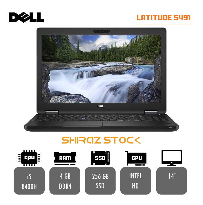 لپ تاپ استوک "DELL Latitude 5491 | i5-8400H | 4GB-DDR4 |256GB-SSDm.2| 14