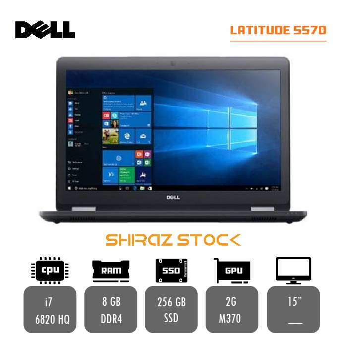 لپ تاپ استوک DELL Latitude 5570|i7-6820HQ|8GB|256GB|2GB-M370|15"