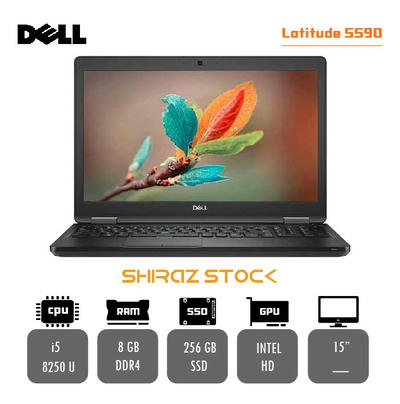 لپ تاپ استوک DELL Latitude 5590 | i5-8350U | 8GB-DDR4 | 256GB | 15"HD