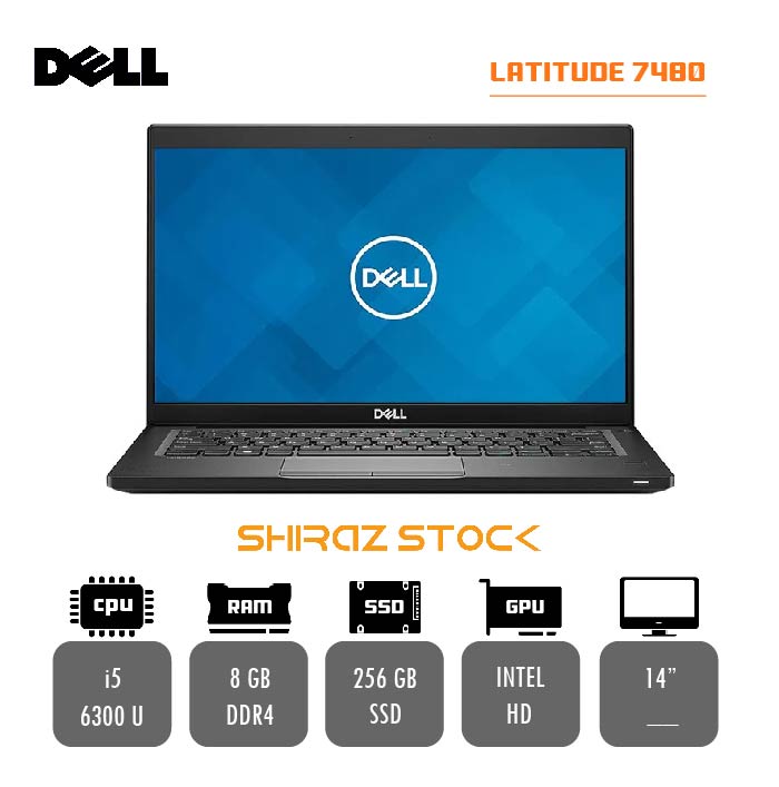 لپ تاپ استوک "DELL Latitude 7470 | i5-6300U | 8GB-DDR4 | 256GB-SSDm.2| 14