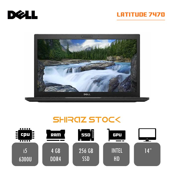 لپ تاپ استوک "DELL Latitude 7470 | i5-6300U | 4GB-DDR4 | 256GB-SSDm.2| 14