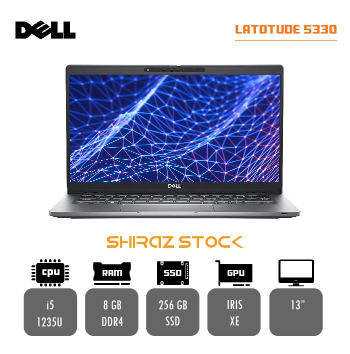 لپ تاپ استوک "DELL Latitude 5330| i5-1235U | 8GB-DDR4 | 256GB-SSDm.2 | 13