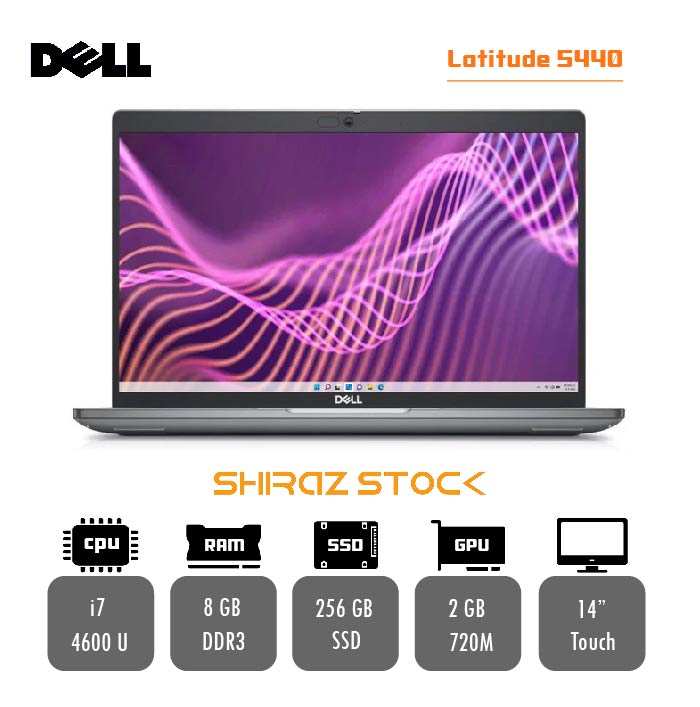 لپ تاپ استوک Dell LATITUDE 5440 | i7-4600U | 8GB-DDR4 | 256GB-SSDm.2 | 720M-2GB | 14"_FHD
