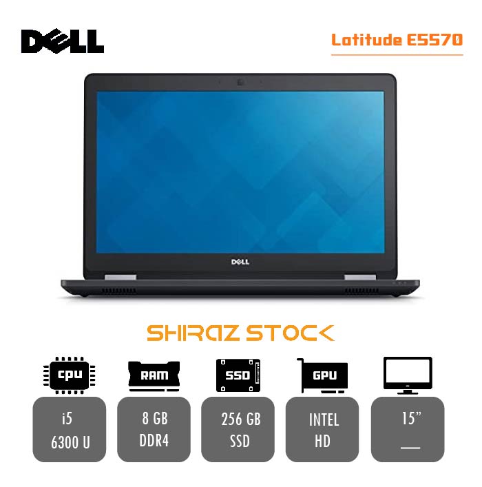 لپ تاپ استوک "DELL Latitude 5570|i5-6300U|8GB-DDR4|256GB-SSD|15