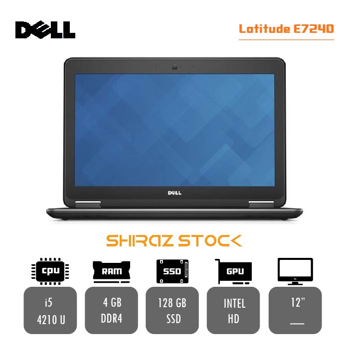  لپ تاپ استوک "Dell Latitude 7240 |i5-4210U|8GB-DDR4|128GB-SSDm.2|12