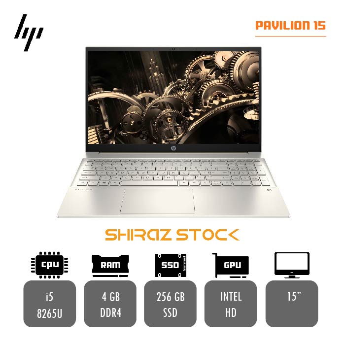 لپ تاپ استوک "HP PAVILION 15 |i5-8265U | 8GB-DDR4 | 256GB-SSD | 15