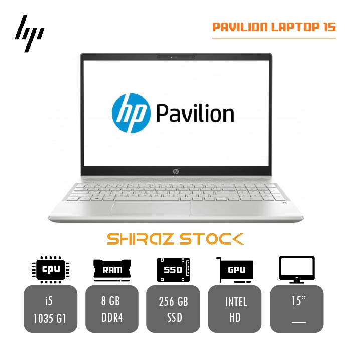 لپ تاپ استوک HP PAVILION LAPTOP 15  | i5-1035G1 | 8GB-DDR4 | 256GB-SSD  | 15"