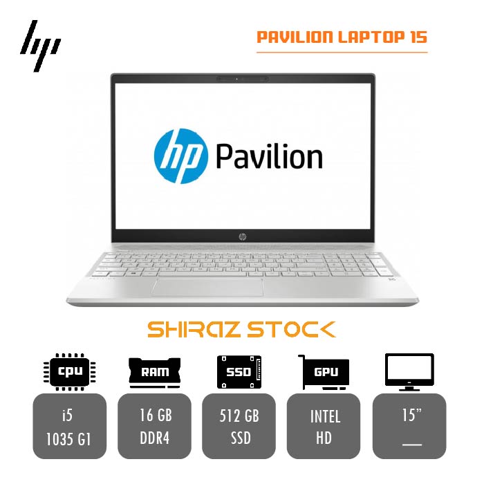 لپ تاپ استوک HP PAVILION LAPTOP 15  | i5-1035G1 | 16GB-DDR4 | 512GB-SSD  | 15"-HD