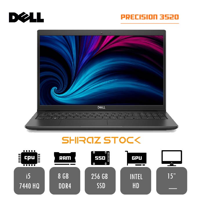 لپ تاپ استوک "DELL PRECISION 3520 | i5-7440HQ | 8GB-DDR4 | 256GB-SSDm.2| 15