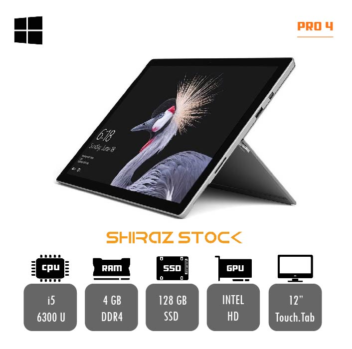 تبلت استوک مایکروسافت سرفیس پرو ۴ Microsoft Surface Pro 4 | i5-6300 U |4GB|128GB