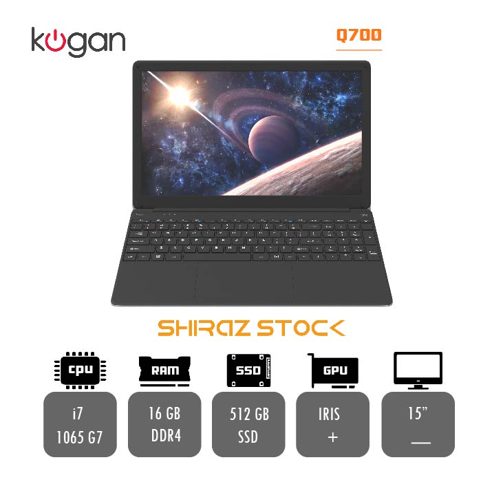 لپ تاپ استوک KOGAN Q700|i7-1065G7|16-DDR4|512GB-SSD