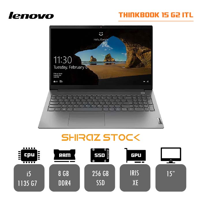  لپ تاپ استوک "LENOVO ThinkBOOK 15 G2 ITL | i5-1135G7 | 8GB-DDR4 | 256GB-SSD | 15