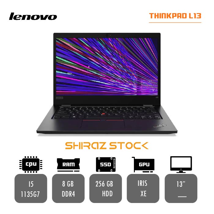 لپ تاپ استوک "LENOVO Thinkpad L13 | i5-1135G7|8GB-DDR4| 256GB-SSD|IRIS XE| 13