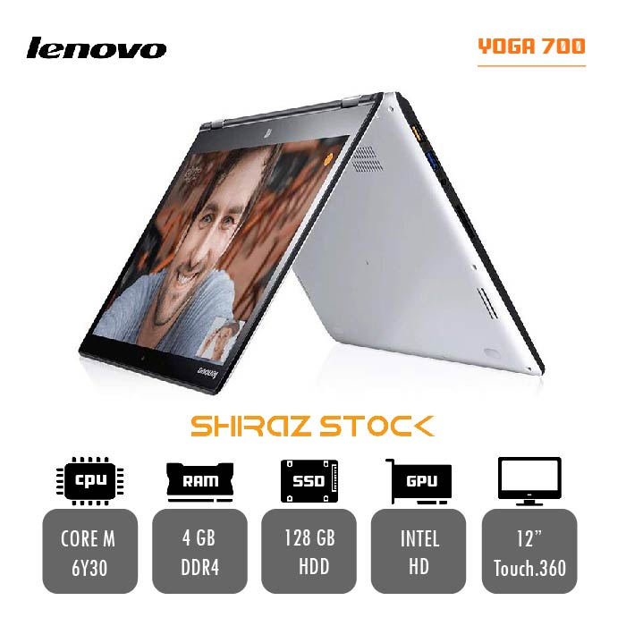 لپ تاپ استوک LENOVO Yoga 700 |M-6Y30|4GB-DDR4|128GB-SSD|Touch-360