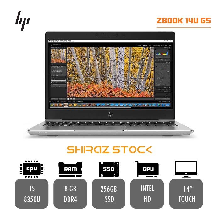لپ تاپ استوک HP ZBook 14U G5 | i5-8350U | 8GB-DDR4 | 256GB-SSD |  14-TOUCH
