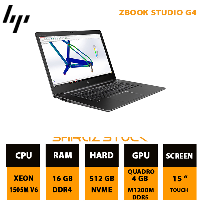 لپ تاپ استوک ZBook 15 studio G4 | XEON-1505M-V6 | 16GB-DDR4 | 512GB-SSD | 4GB-M1200m | 15"-FHD-TOUCH