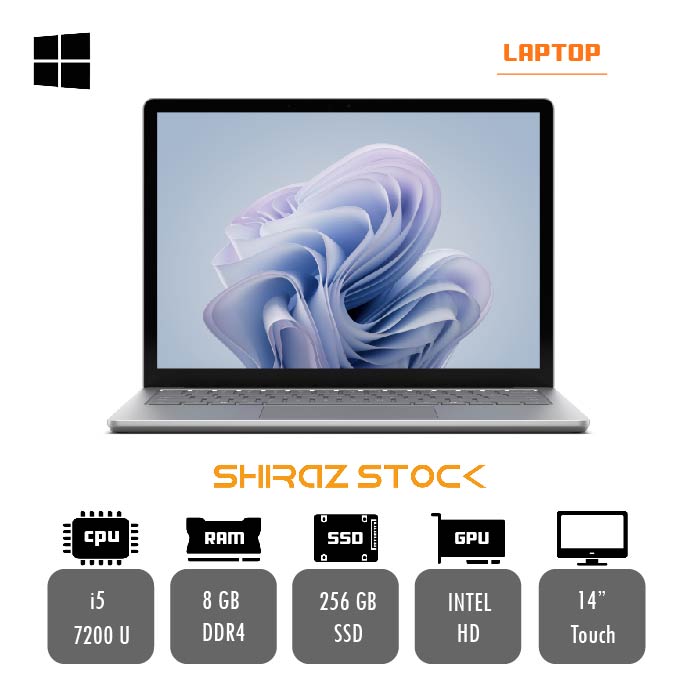 لپ تاپ استوک Microsoft Surface laptop 1 | i5-7200U | 8GB-DDR4 | 256GB-SSDm.2 | 13.5"-2K-Touch