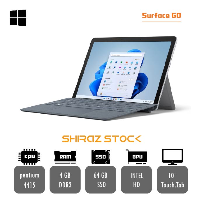 تبلت مایکروسافت سورفیس گو Microsoft Surface GO | PENTIUM-4415 |4GB|64GB| 10"-Touch.Tab