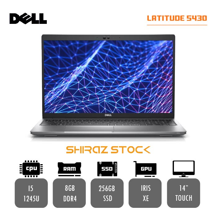 لپ تاپ استوک DELL Latitude 5430 | i5-1245U | 8GB-DDR4 | 256GB | 14-TOUCH