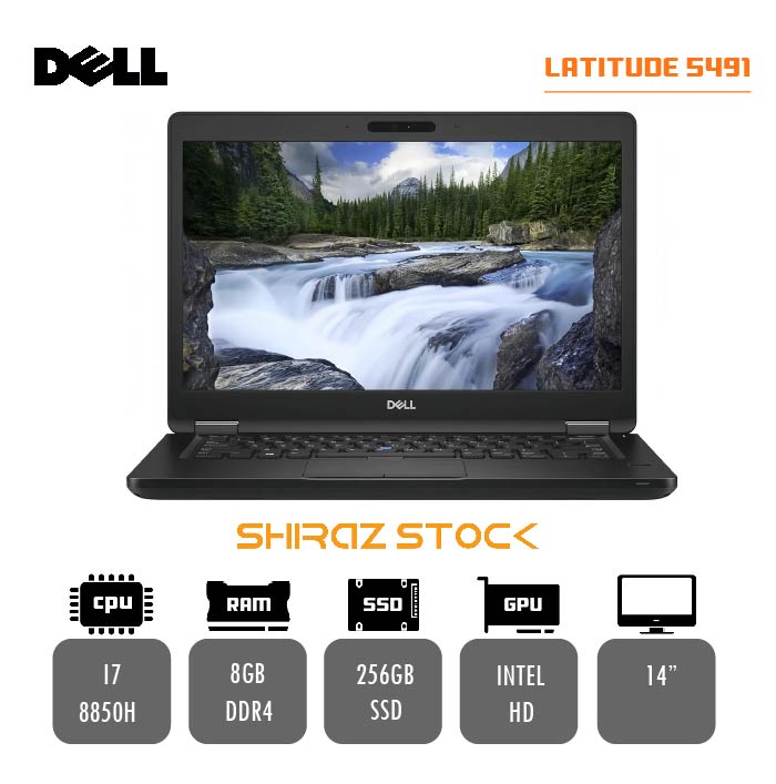 لپ تاپ استوک DELL Latitude 5491 | i7-8850U | 8GB-DDR4 | 256GB-SSD | 14