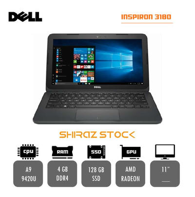 لپ تاپ استوک "DELL Latitude 3180 |A9-9420U|4GB-DDR4|128GB-SSDm|11