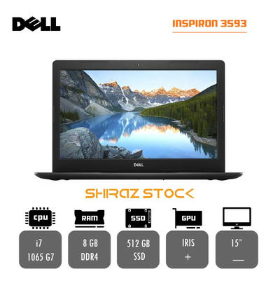 لپ تاپ استوک "DELL INSPIRON 3593 | i7-1065G7 | 8GB-DDR4 | 512-SSDm.2 | 15