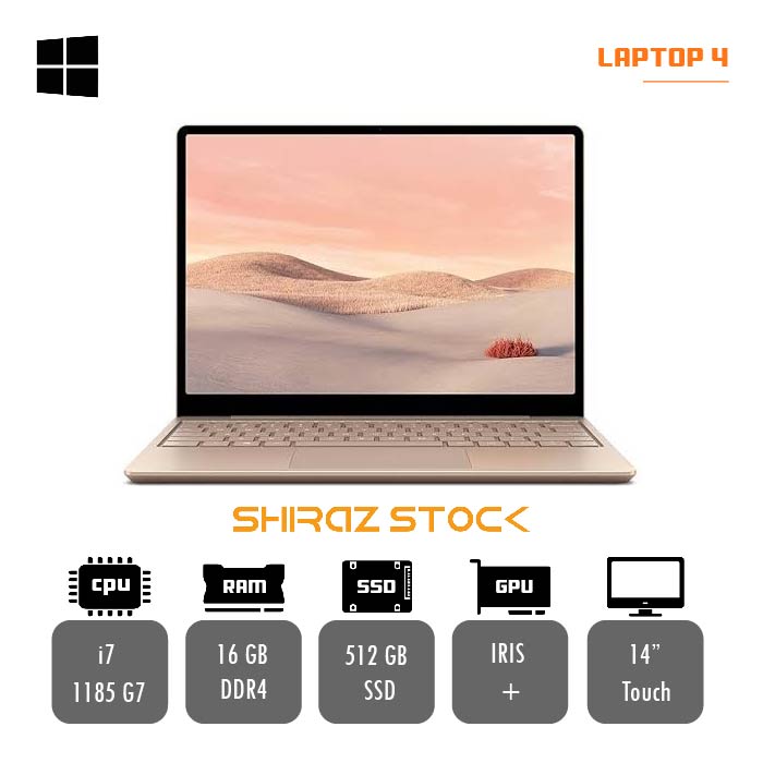 لپ تاپ استوک Microsoft Surface laptop 4 |i7-1185G7|16GB-DDR4|512GB-SSD|14"Touch